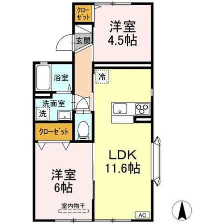 オクトハウスIの物件間取画像